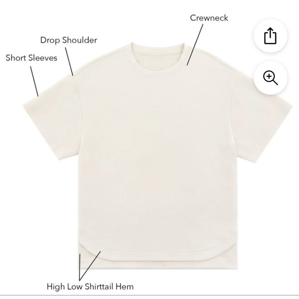 Member's Mark Women's Sandwash Short Sleeve T-Shirt in cream